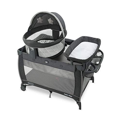 Graco Pack n Play Dome LX Playard with Baby Bassinet, Lightweight Portable - Like New