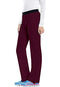 INFINITY CHEROKEE WOMEN SCRUBS PANT LOW RISE SLIM PULL-ON - SIZE WOMEN L - WINE - Brand New