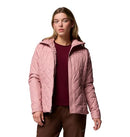B0DK66NFC5 Columbia Womens Copper Crest II Hooded Puffer Jacket Pink Small - Brand New