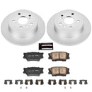 PowerStop Z17 Brake Pad & Fully Coated Rotor Kit Rear CRK3068 - Brand New