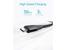 ANKER POWERLINE+ II USB-C TO USB-A 2.0 CABLE (6FT / 1.8M) - BLACK - Like New