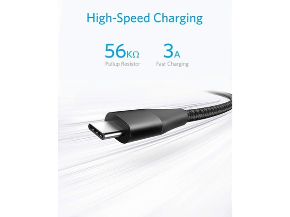 ANKER POWERLINE+ II USB-C TO USB-A 2.0 CABLE (6FT / 1.8M) - BLACK - Like New