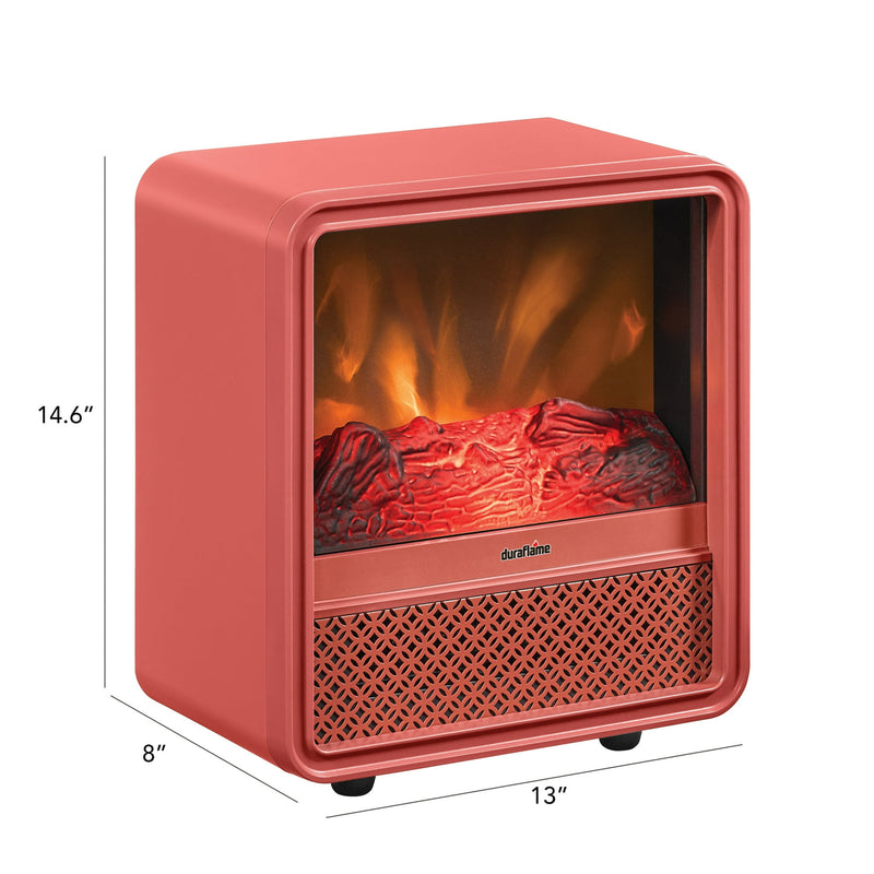 DURAFLAME PORTABLE ELECTRIC PERSONAL CUBE SPACE HEATER - RED - Scratch & Dent