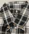 BLACK HORSE MEN'S L WOVEN PLAID SHIRT - BLACK AND WHITE MENS - BLACK AND WHITE - Brand New
