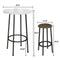 AWQM 3 Piece Bar Table Set, Round Bistro Table and Chairs, Small Bar Table Set - Like New