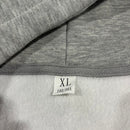 GENERIC HOODIE JACKET WITH FULL ZIP AND FRONT POUCH - SIZE: MEN XL - GRAY - Like New