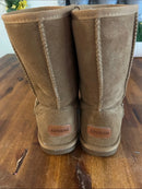 ADOKOO CLASSIC MID-CALF FAUX FUR LINED WINTER BOOT - SIZE: WOMEN 8 - CHESTNUT - Like New