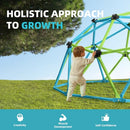 EASYEGO CLIMBING DOME WITH HAMMOCK, 10FT JUNGLE GYM WITH SWING, 800LBS - BLUE - Like New