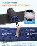 KINGCAMP COT SLEEPING MAT SOFT COMFORTABLE - SIZE: 75" X 25" NAVY BLUE - Like New