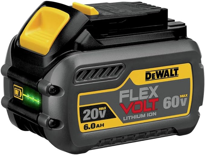 DEWALT FLEXVOLT 20V/60V MAX* Battery, 6.0-Ah (DCB606) - YELLOW AND BLACK - Like New