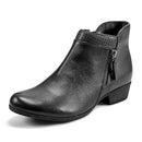 CH3960 Rockport Women Carly Bootie Ankle Boot, Black Leather, 7 M - Like New