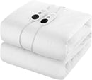 TLGREEN Heated Quilted Cotton Electric Mattress Pad King Size, 78x80in - White - Like New