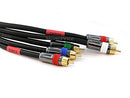 Monoprice 100ft 18AWG CL2 5-RCA Component VideoAudio Coaxial Cable Black - Brand New
