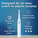 ORAL B IO SIMPLE CLEAN RECHARGEABLE TOOTHBRUSH - P-15234-WHITE - Scratch & Dent