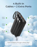 VRURC Portable Charger Slim 20000mAh Power Bank T2047Q - Black - Like New