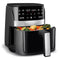 GOURMIA 3QT DIGITAL WINDOW AIR FRYER 8 PRESETS GUIDED COOKING 1200W - BLACK - Like New