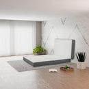 MAYTON, 3-INCH TRI-FOLDING GEL MEMORY FOAM PORTABLE FLOOR MATTRESS - WHITE - Like New