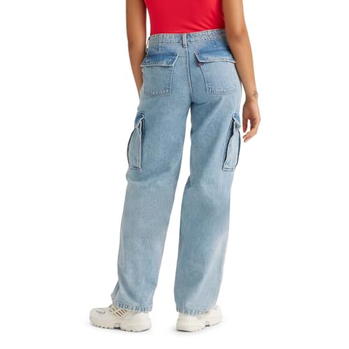 LEVI'S WOMEN'S '94 BAGGY CARGO JEANS - SIZE: WOMEN 24X30 - BLUE - Brand New