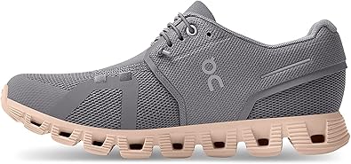 59.98883 ON WOMEN'S CLOUD 5 SNEAKERS ZINC/SHELL SIZE 9.5 - Like New