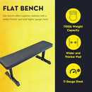 HULKFIT HEAVY-DUTY ADJUSTABLE UTILITY FLAT INCLINE DECLINE WEIGHT BENCH - BLACK - Like New