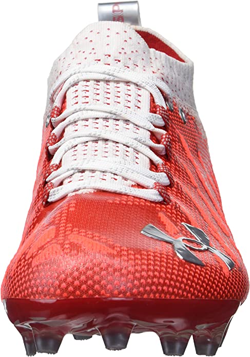 3022654 Under Armour Mens Spotlight Lux Mc Cleats Red 600 Size 14 - Like New
