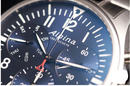 Alpina AL-371NN4S6B Men's Startimer Pilot Chronograph Watch - BLUE DIAL SS BAND Like New