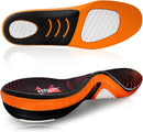 FEELLIFE PLANTAR FASCIITIS RELIEF SHOE INSOLES ARCH XL MEN 10-14 - ORANGE - Like New