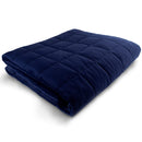 Hug Bud Weighted Blanket 48"x72" 15-lbs No Cover Required HB-8087 - Navy - Like New