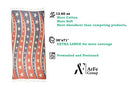 ArFe Group Turkish Beach Towel (Blue Red Star Wave) 12.60 oz X-Large - Brand New