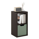 FURINNO CUBICLE BOOK SHELF 2-CUBE BOOKSHELF EXTRA THICK FRAME LU22003DOK - BLACK - Brand New