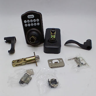 KAADAS ELECTRONIC KEYPAD LEVER DOOR LOCK - OIL-RUBBED BRONZE - Like New