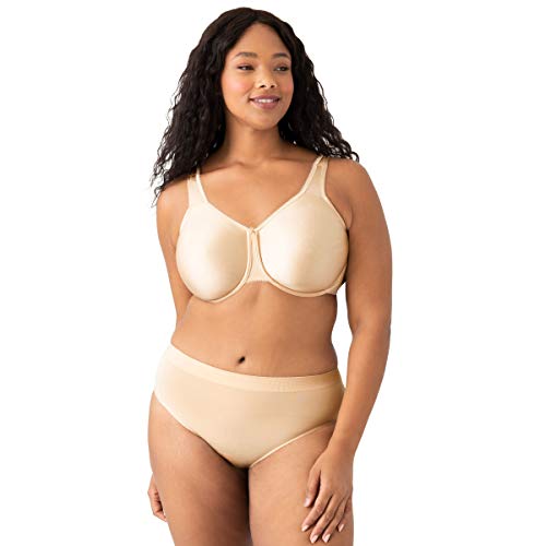 WACOAL WOMEN'S FULL FIGURE BASIC BEAUTY UNDERWIRE BRA SIZE WOMEN 34D SAND - Brand New