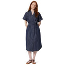 Amazon Essentials Women Short Sleeve Dress with Belt Dark Midnight XL - Like New