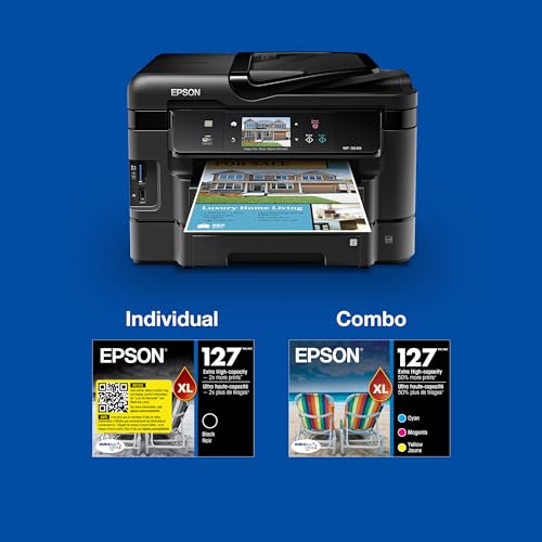 EPSON 127 DURABrite Ultra Ink Black Dual Cartridge Pack T127120-D2 - BLACK - Brand New