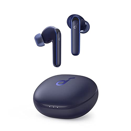 SOUNDCORE BY ANKER LIFE P3 NOISE CANCELLING EARBUDS BIG BASS 6 MICS A3939 - NAVY - Like New
