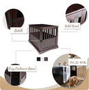 CASUAL HOME WOODEN LARGE PET CRATE, END TABLE, ESPRESSO, 24 X 36.5 X 29.5 - Like New
