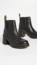 26440001 DR. MARTENS WOMENS SPENCE BOOT BLACK SENDAL SIZE 9 - Like New