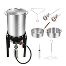 RED MOUNTAIN VALLEY OUTDOOR PROPANE TURKEY DEEP FRYER SET 30&10 - Scratch & Dent