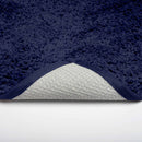 WHOLESALE DAN RIVER 2-PIECE PLUSH MICROFIBER SHAG BATH MAT SET - NAVY - Brand New