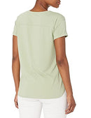 AZ0074 Amazon Essentials Women's Crewneck T-Shirt, Light Green, L - Brand New