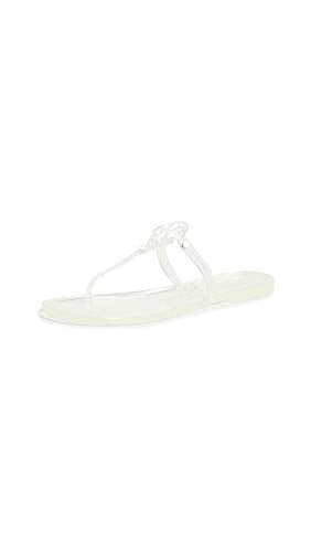 65039 TORY BURCH WOMEN'S MINI MILLER THONG FLIP FLOPS CLEAR SIZE 8 - Like New