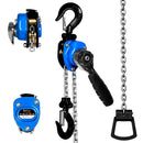 FITHOIST MINI CHAIN HOIST 1/4 TON 550LBS CAPACITY 5FT LIFT MANUAL - BLUE - Like New