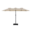 Sunjoy Triple Canopy Umbrella with Base, 178.74in L x 104.72in - Scratch & Dent