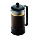 BODUM 34OZ BRAZIL FRENCH COFFEE MAKER HIGH-HEAT BOROSILICATE GLASS - BLACK - Like New
