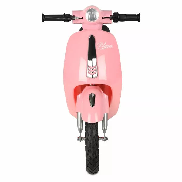 HYPER BLUSH RETRO SCOOTER 24 VOLT BATTERY POWERED ELECTRIC SCOOTER - BLUSH - Brand New