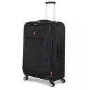 SWISSGEAR ZURICH SOFTSIDE LARGE CHECKED SUITCASE - BLACK - Like New