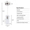 LEADTEK 3 Pack Pendant Lights Kitchen Island Light Brushed Nickel - Like New