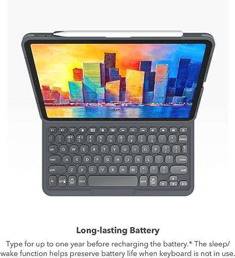 Zagg 103404717 Pro Keys Wireless Keyboard & Detachable Apple iPad Pro 11 - Black Like New
