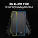 CORSAIR 2500D AIRFLOW SMALL-TOWER MATX DUAL CHAMBER PC CASE – NO FANS INCLUDED Like New