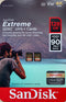Sandisk 128GB Extreme SD Memory Card Pack of 2 - Black New